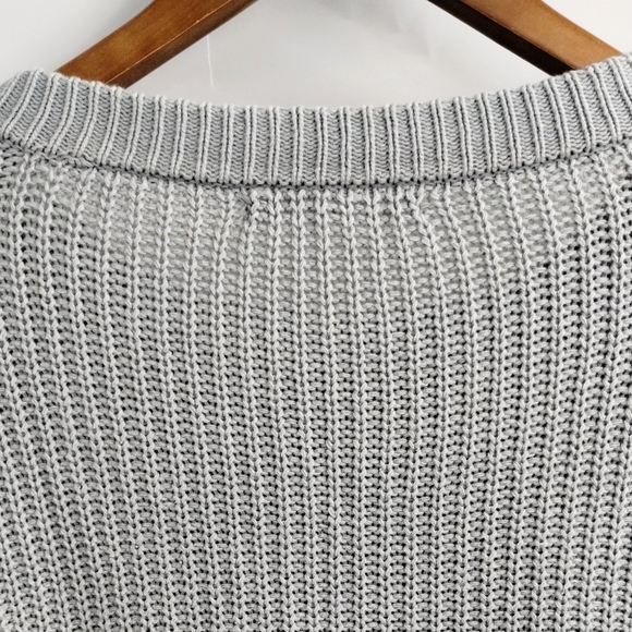 KBF Japan Gray‎ Cotton Cropped Sweater - Picture 8 of 10